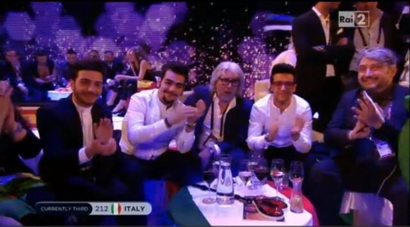 I ragazzi de Il Volo durante le votazioni