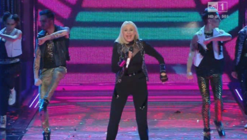 Raffaella Carrà a Sanremo 2014