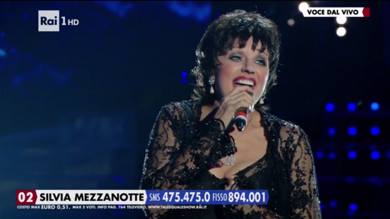 tale e quale show 25 novembre silvia mezzanotte