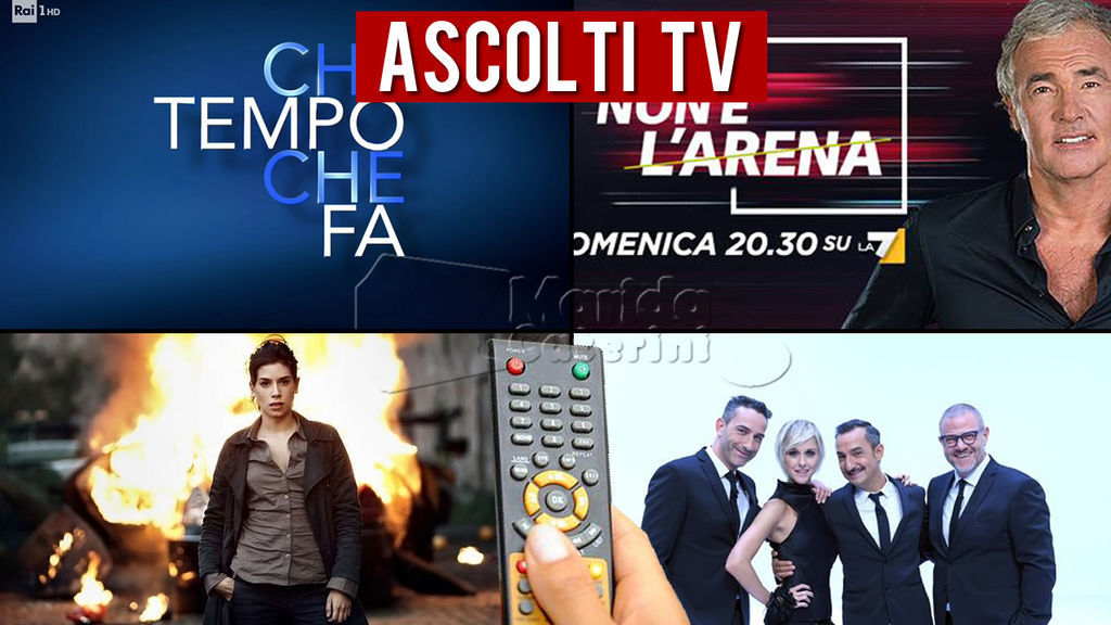 ascolti tv domenica 10 dicembre 2017