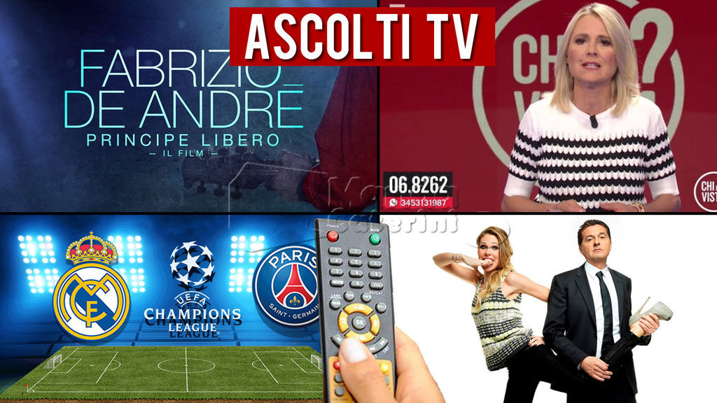 Ascolti TV mercoledì 14 febbraio 2018