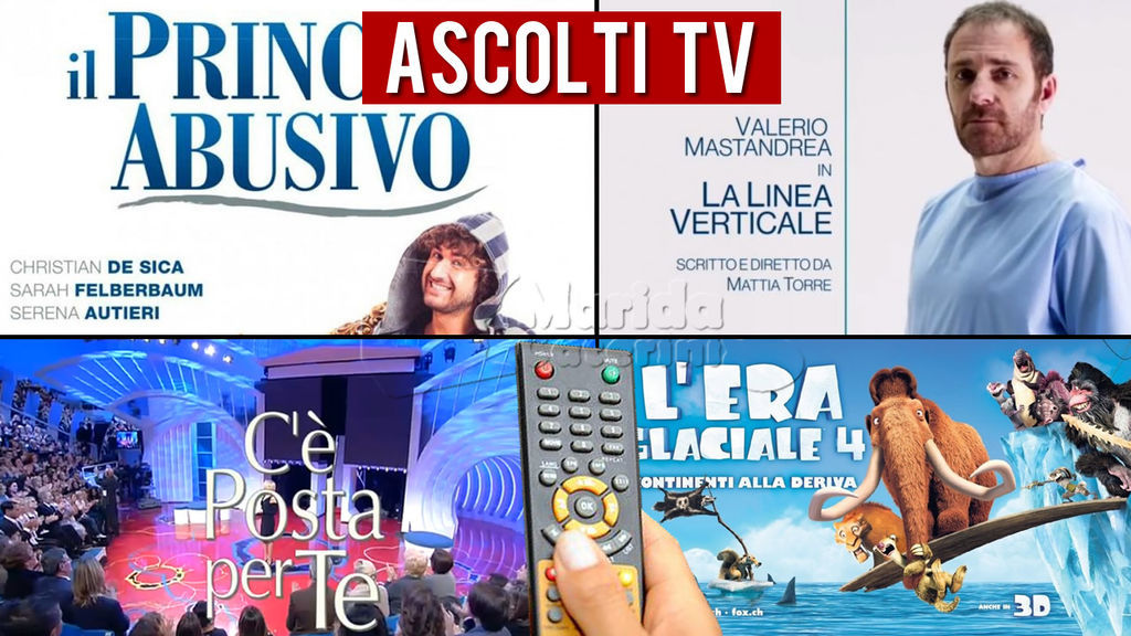 Ascolti TV sabato 3 febbraio 2018