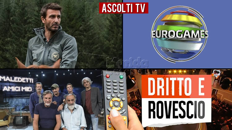 Ascolti TV giovedì 24 ottobre 2019