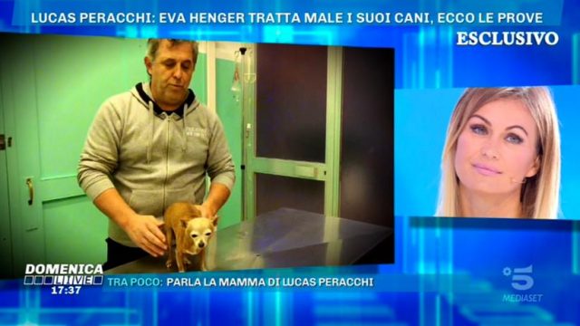 Domenica Live - Eva Henger ed il suo cane