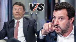 Porta a Porta - duello Renzi-Salvini