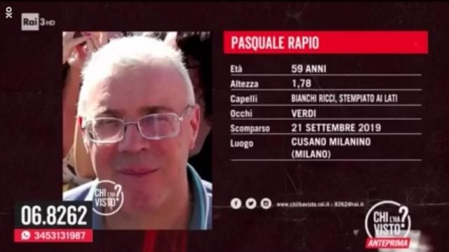 Chi l’ha visto? diretta 2 ottobre 2019 