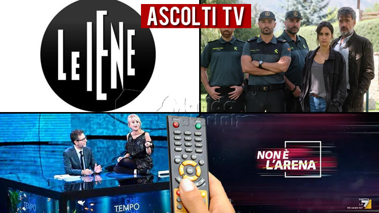 Ascolti Tv domenica 1 dicembre 2019