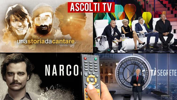 Ascolti TV sabato 30 novembre 2019