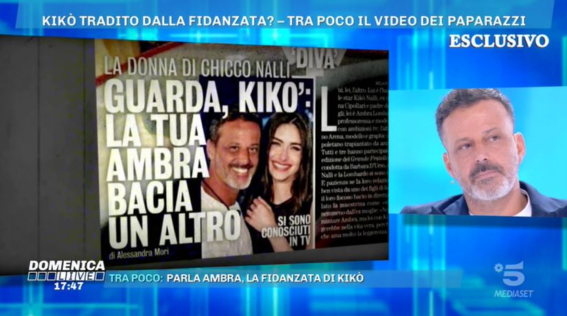 Domenica Live 17 novembre - Kikò Nalli, tra Ambra e Gaetano tutto finto