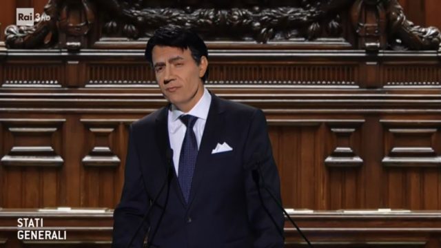 Stati Generali diretta 28 novembre - Neri Marcorè imita il Presidente Conte