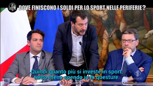 le iene show fondi sport