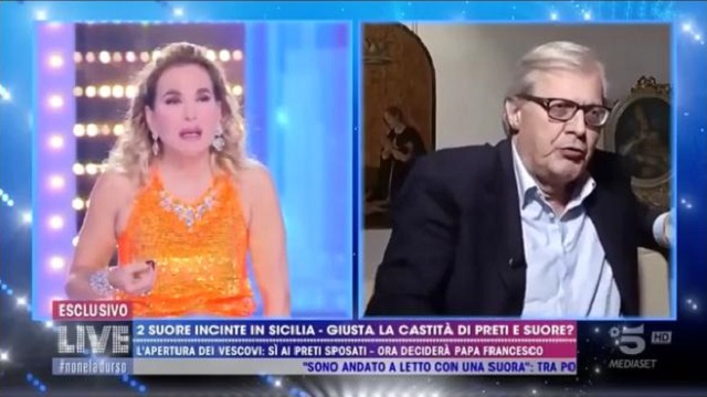 live non è la d urso vittorio sgarbi