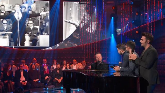 20 anni che siamo italiani diretta 13 dicembre - L'omaggio di Gigi D'Alesiso e Il Volo a Domenico Modugno cantano Tu si 'na cosa grande