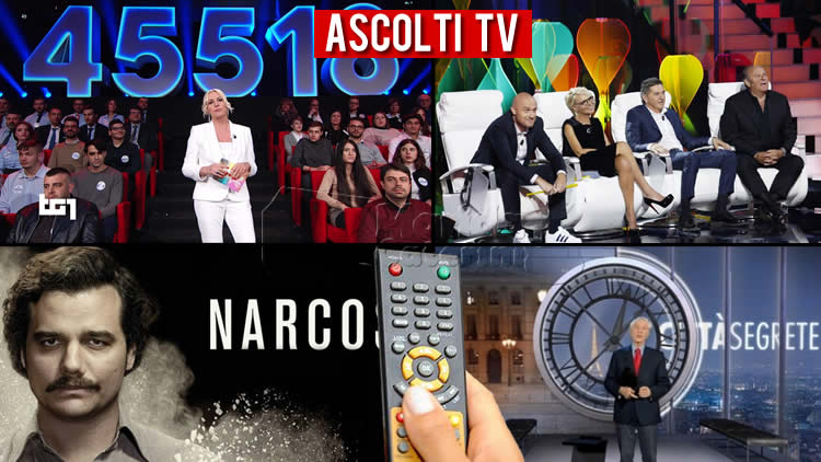 Ascolti TV sabato 14 dicembre 2019