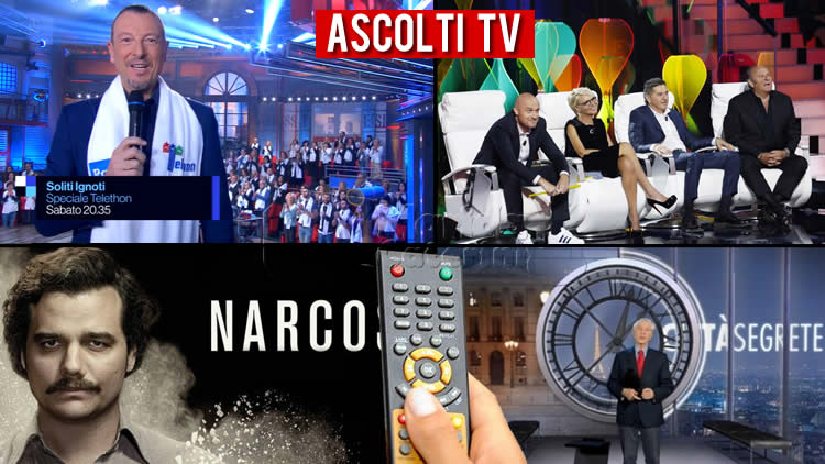 Ascolti TV sabato 21 dicembre 2019