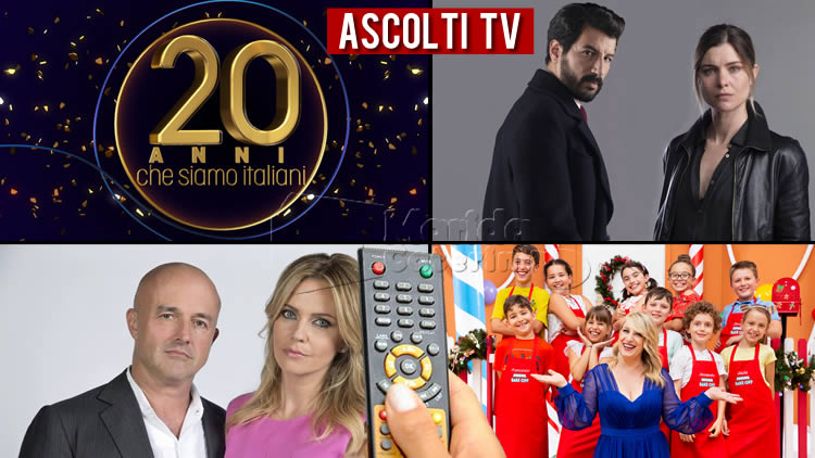 Ascolti Tv venerdì 13 dicembre 2019