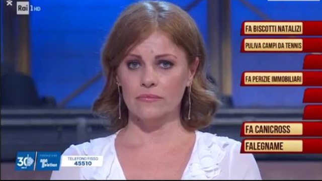 Soliti Ignoti Telethon ignoto cinque