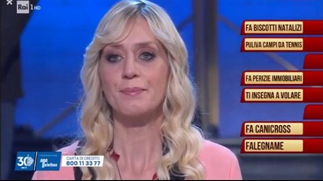 Soliti Ignoti Speciale Telethon valentina