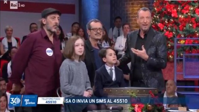 Soliti Ignoti Speciale Telethon diretta 21 dicembre papaleo ceccherini