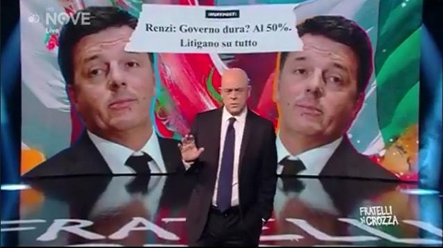 Fratelli Crozza diretta 6 dicembre renzi