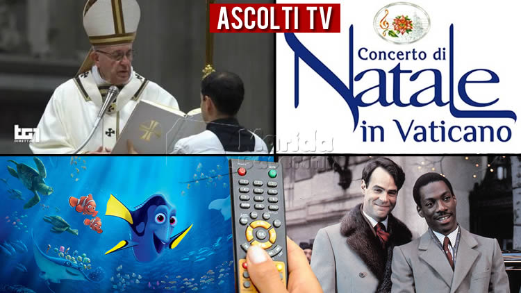 Ascolti Tv martedì 24 dicembre 2019