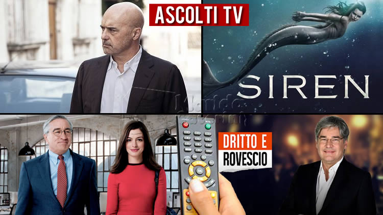 Ascolti TV lunedì 16 marzo 2020