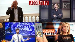 Ascolti TV lunedì 30 marzo 2020