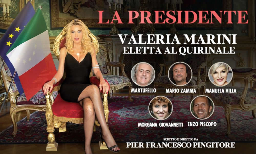 La Presidente Valeria Marini eletta al Quirinale Rete 4