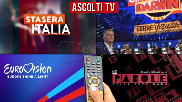 Ascolti TV sabato 16 maggio 2020