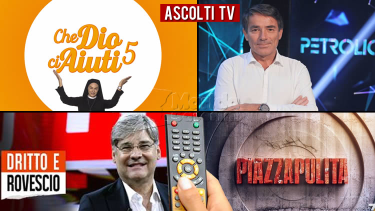 Ascolti TV giovedì 11 giugno 2020