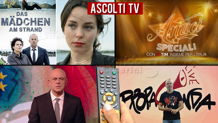 Ascolti TV venerdì 5 giugno 2020