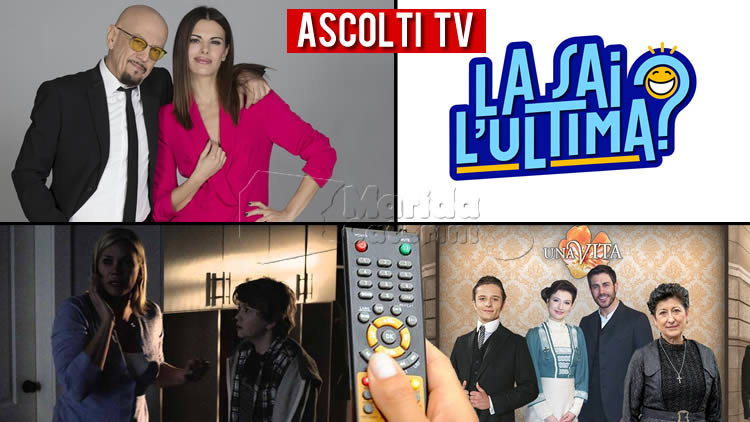 Ascolti TV sabato 25 luglio 2020