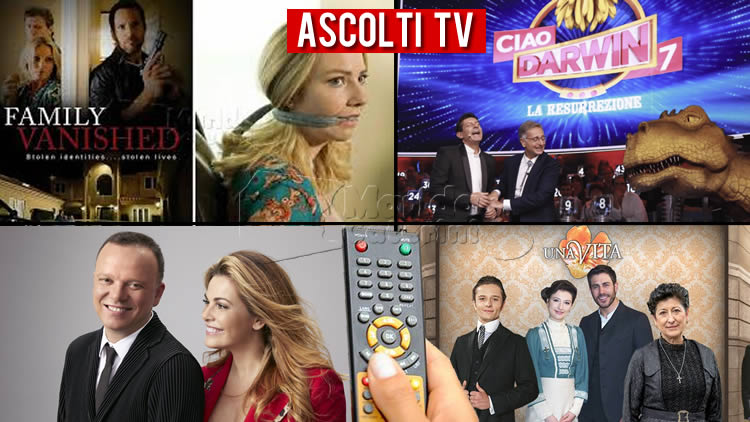 Ascolti TV sabato 4 luglio 2020