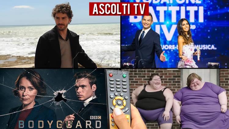 Ascolti TV lunedì 3 agosto 2020