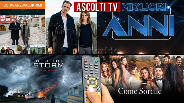 Ascolti TV venerdì 14 agosto 2020