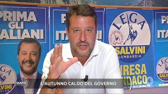 Quarta Repubblica diretta 31 agosto salvini