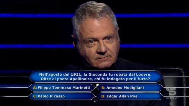 Chi vuol essere milionario 22 settembre, diretta - Undicesima domanda Alberto Spiazzi