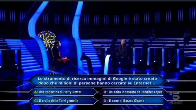 Chi vuol essere milionario diretta 10 settembre - Antonella Alemani risponde all'ottava domanda