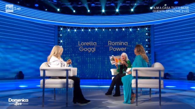 Domenica In diretta 13 settembre - Loretta Goggi e Romina leggono il fotoromanzo