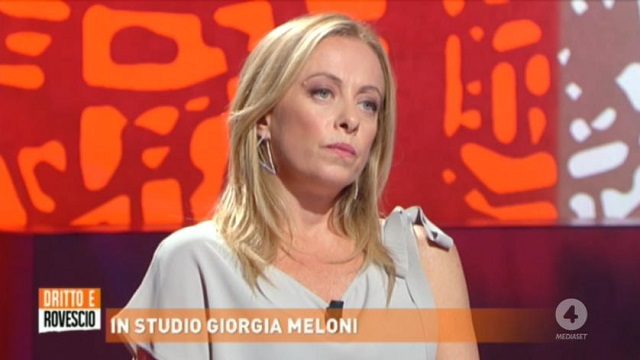 dritto e rovescio diretta 10 settembre meloni