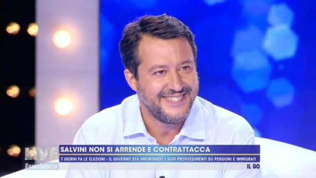 live non è la d'urso 27 settembre salvini 