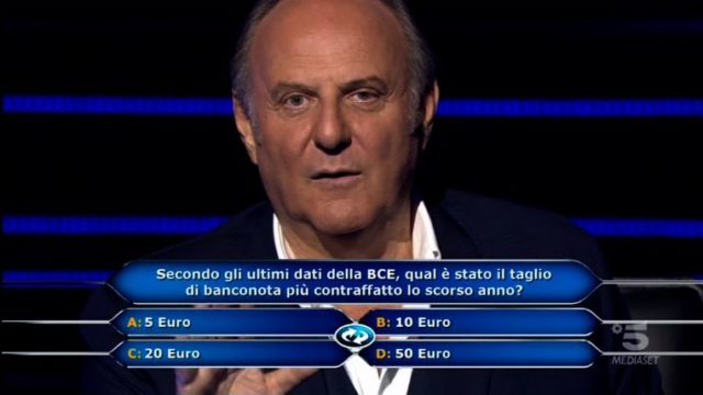 Chi vuol essere milionario 1 ottobre, diretta - Gerry Scotti invita Motta a riflettere