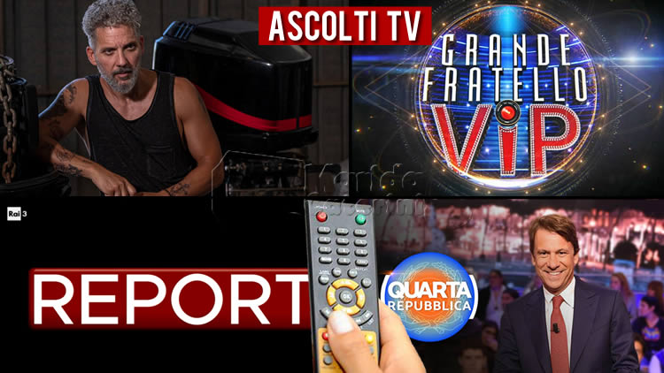 Ascolti TV lunedì 9 novembre 2020