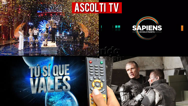 Ascolti TV sabato 21 novembre 2020