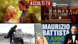 Ascolti TV domenica 27 dicembre 2020