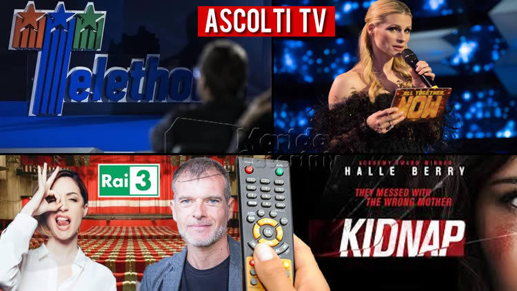 Ascolti TV sabato 12 dicembre 2020