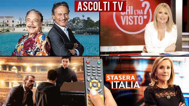 Ascolti Tv mercoledì 30 dicembre 2020