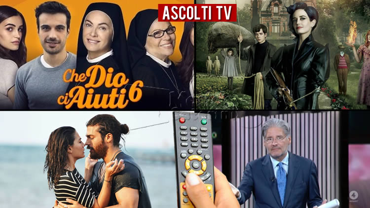 Ascolti TV giovedì 7 gennaio 2021