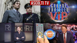 Ascolti TV lunedì 25 gennaio 2021