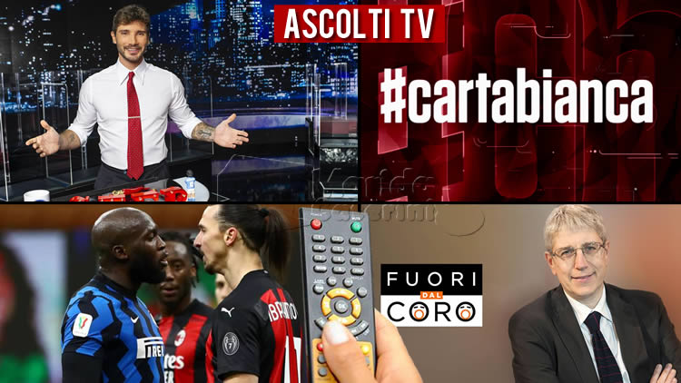 Ascolti TV martedì 26 gennaio 2021